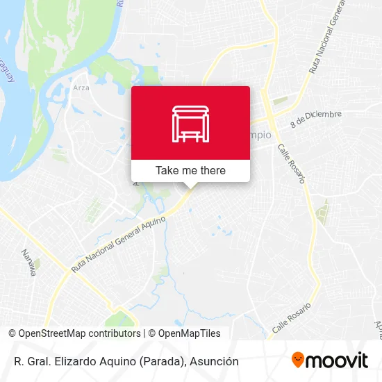R. Gral. Elizardo Aquino (Parada) map