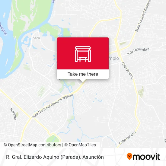 R. Gral. Elizardo Aquino (Parada) map