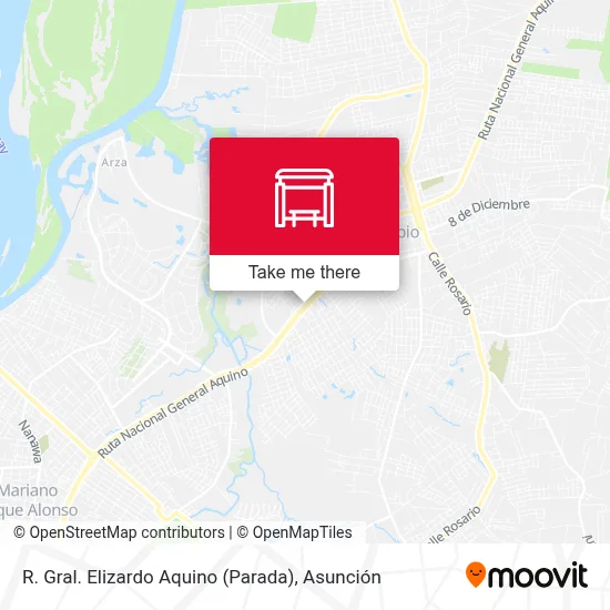 R. Gral. Elizardo Aquino (Parada) map
