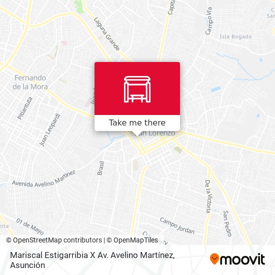 Mariscal Estigarribia X Av. Avelino Martínez map