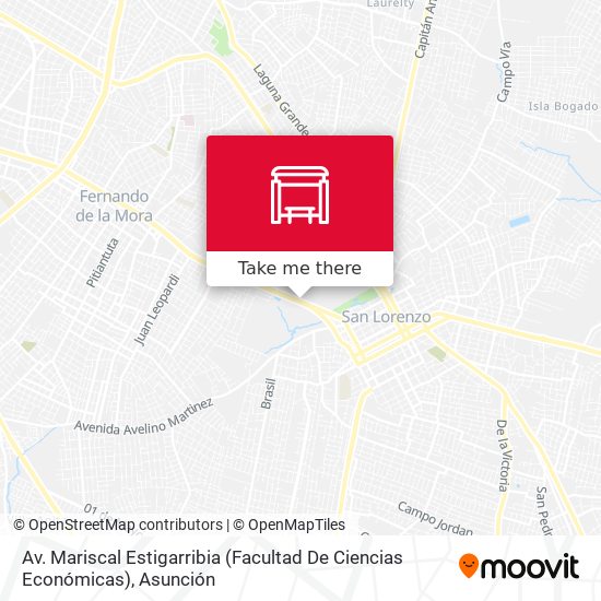 Mapa de Av. Mariscal Estigarribia (Facultad De Ciencias Económicas)