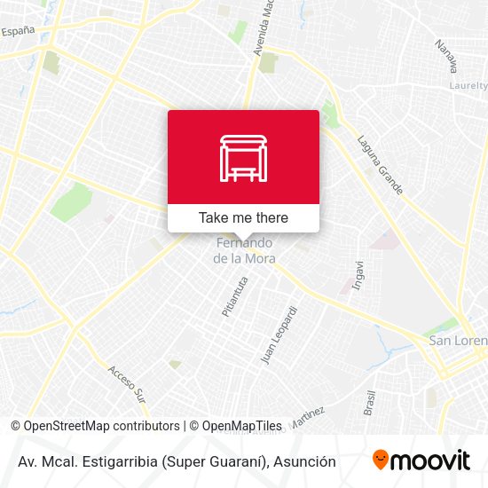 Mapa de Av. Mcal. Estigarribia (Super Guaraní)