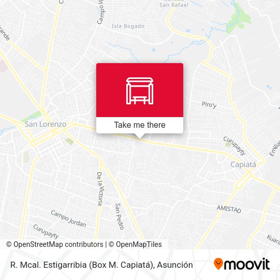 Mapa de R. Mcal. Estigarribia (Box M. Capiatá)