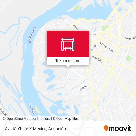 Mapa de Av. Itá Ybaté X México