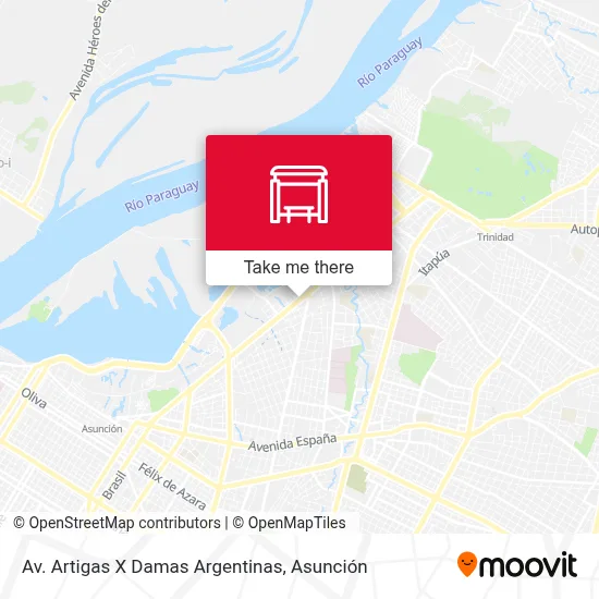 Mapa de Av. Artigas X Damas Argentinas