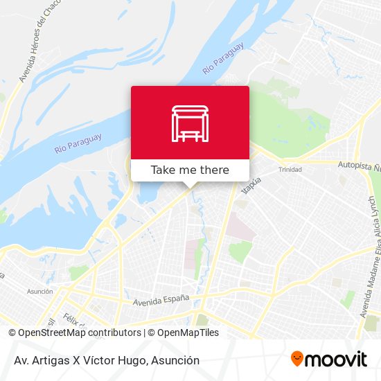 Mapa de Av. Artigas X Víctor Hugo