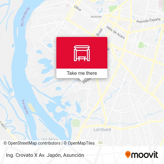 Mapa de Ing. Crovato X Av. Japón