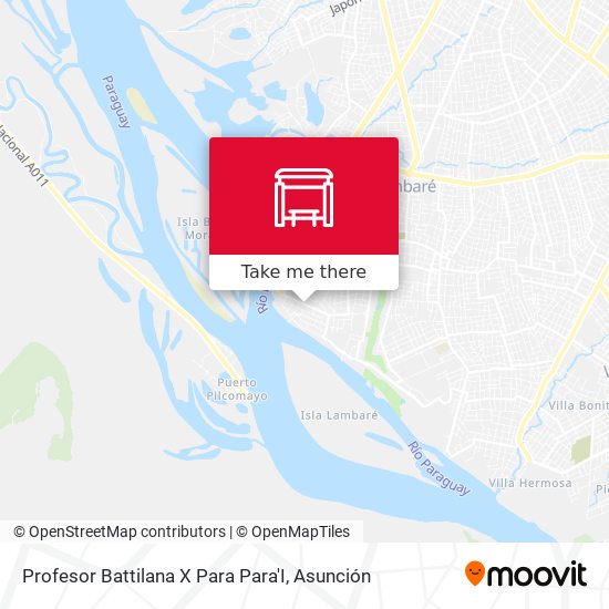 Mapa de Profesor Battilana X Para Para'I