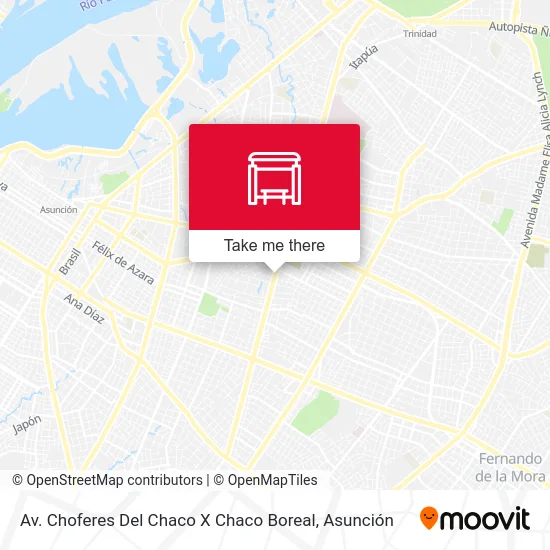 Av. Choferes Del Chaco X Chaco Boreal map