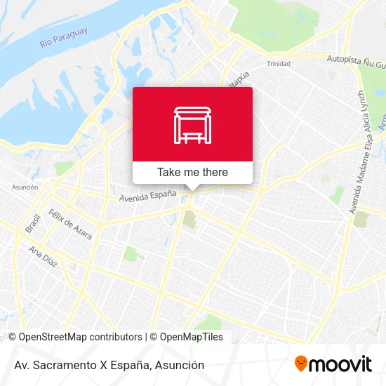 Mapa de Av. Sacramento X España