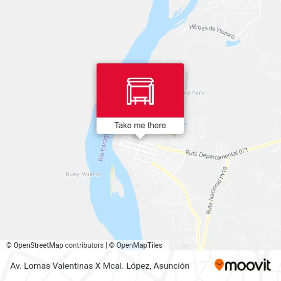 Mapa de Av. Lomas Valentinas X Mcal. López
