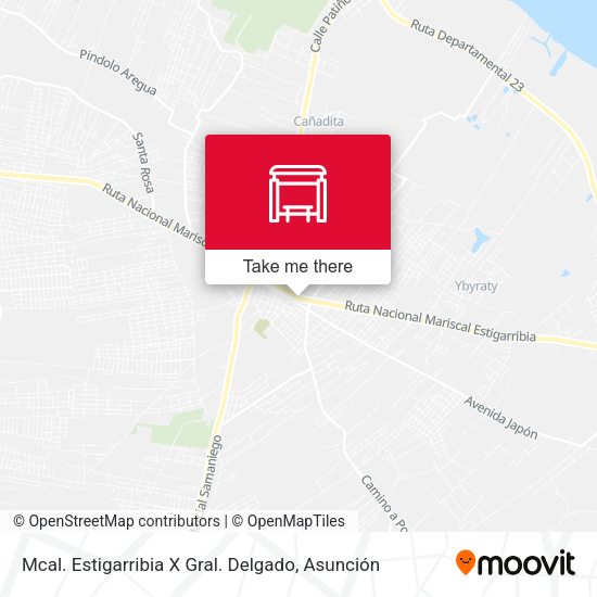 Mapa de Mcal. Estigarribia X Gral. Delgado