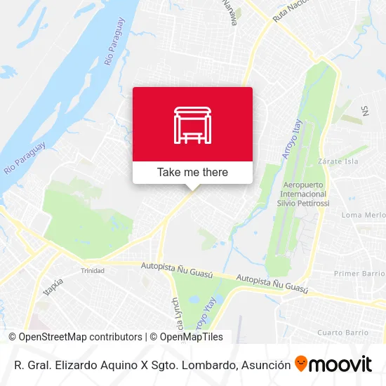 Mapa de R. Gral. Elizardo Aquino X Sgto. Lombardo