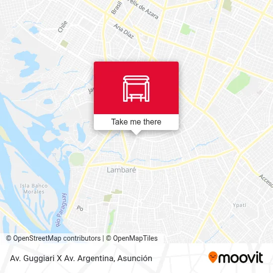 Mapa de Av. Guggiari X Av. Argentina