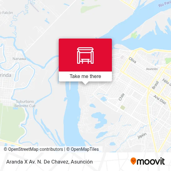Aranda X Av. N.  De Chavez map