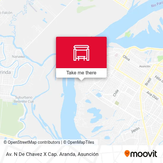 Av. N De Chavez X Cap. Aranda map