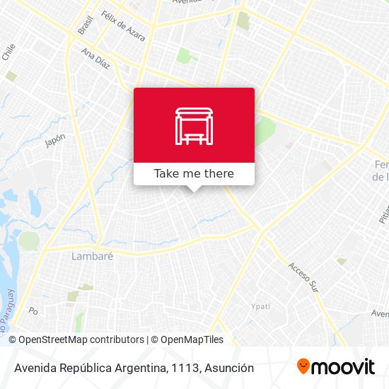 Mapa de Avenida República Argentina, 1113