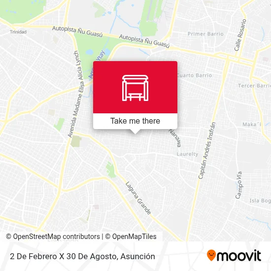 Mapa de 2 De Febrero X 30 De Agosto