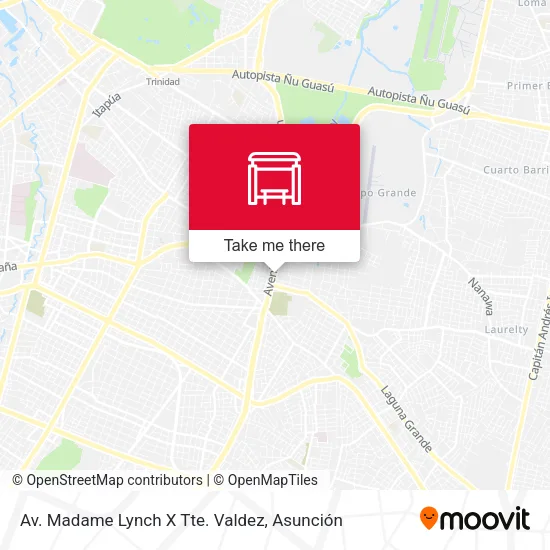Mapa de Av. Madame Lynch X Tte. Valdez