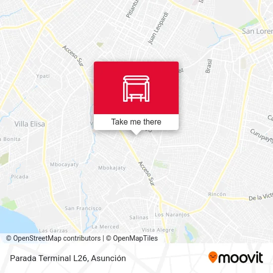 Mapa de Parada Terminal L26