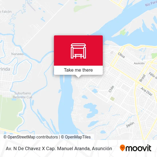 Av. N De Chavez X Cap. Manuel Aranda map