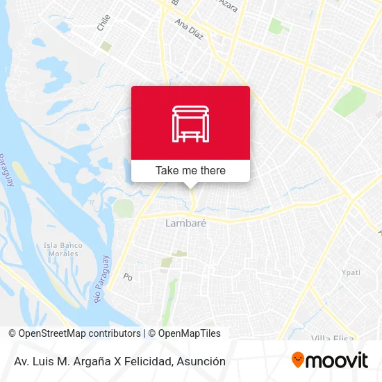 Av. Luis M. Argaña X Felicidad map