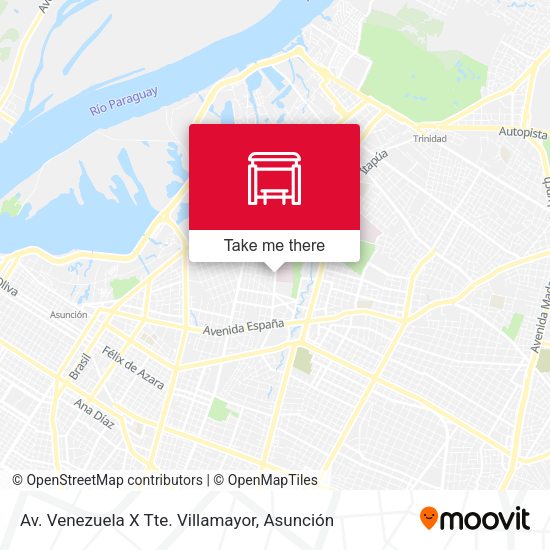 Mapa de Av. Venezuela X Tte. Villamayor
