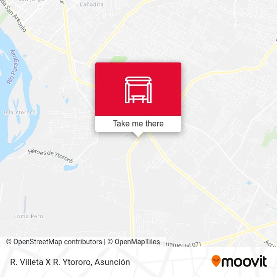 R. Villeta X R. Ytororo map