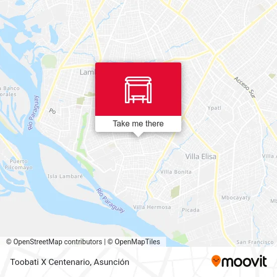 Mapa de Toobati X Centenario