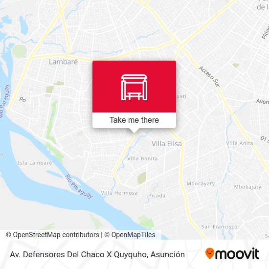 Av. Defensores Del Chaco X Quyquho map