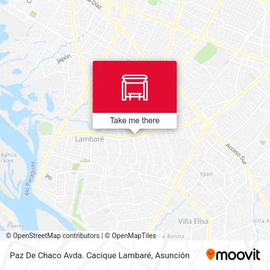 Mapa de Paz De Chaco Avda. Cacique Lambaré