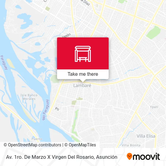 Mapa de Av. 1ro. De Marzo X Virgen Del Rosario