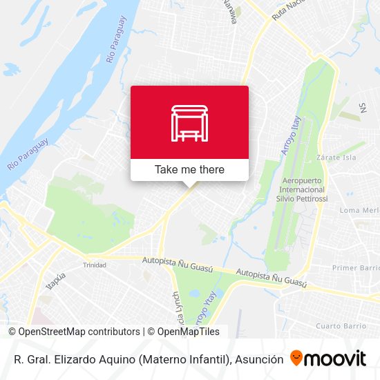 Mapa de Ruta Gral. Aquino Y Calle Dedoff