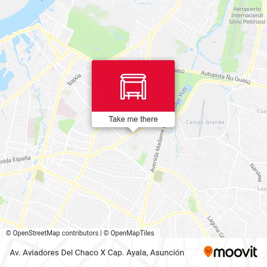 Av. Aviadores Del Chaco X Cap. Ayala map