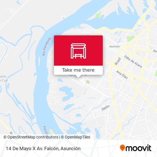 Mapa de 14 De Mayo X Av. Falcón