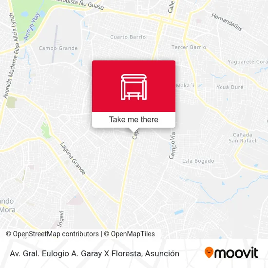 Mapa de Av. Gral. Eulogio A. Garay X Floresta