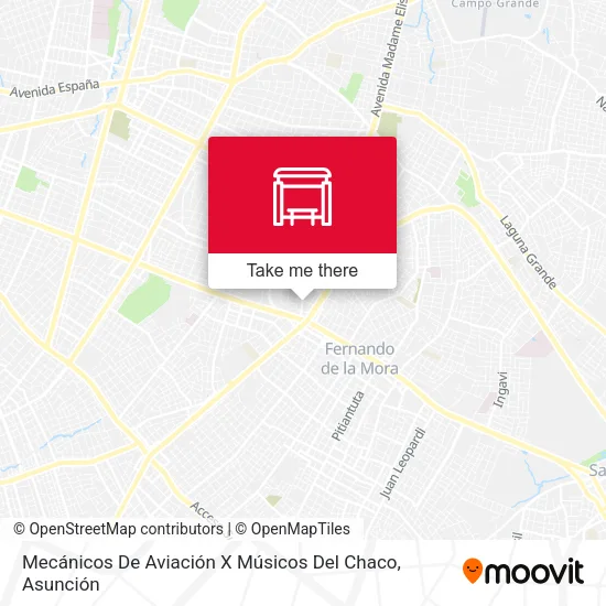 Mapa de Mecánicos De Aviación X Músicos Del Chaco