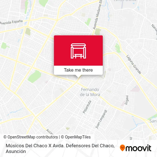 Músicos Del Chaco X Avda. Defensores Del Chaco map