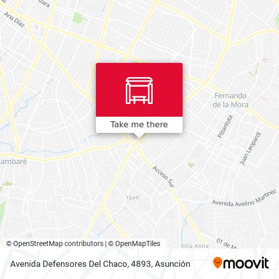 Mapa de Avenida Defensores Del Chaco, 4893
