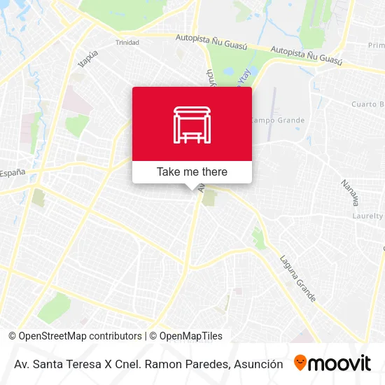 Mapa de Av. Santa Teresa X Cnel. Ramon Paredes