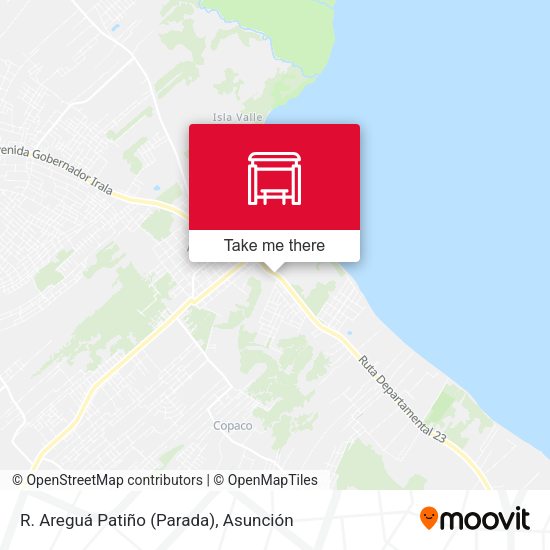 Mapa de R. Areguá Patiño (Parada)