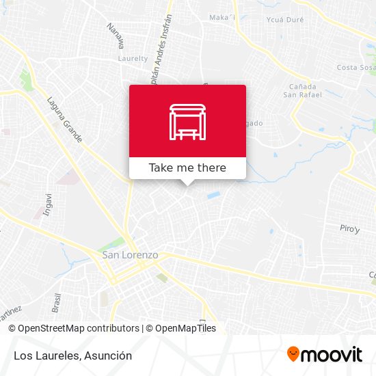 Los Laureles map