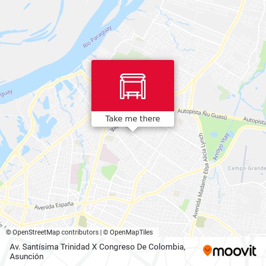 Av. Santísima Trinidad X Congreso De Colombia map