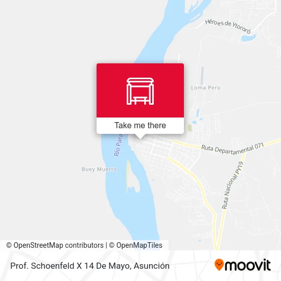 Prof. Schoenfeld X 14 De Mayo map