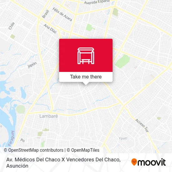 Av. Médicos Del Chaco X Vencedores Del Chaco map
