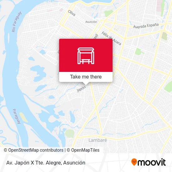 Mapa de Av. Japón X Tte. Alegre