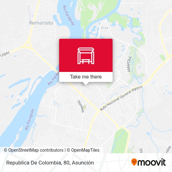 Mapa de Republica De Colombia, 80
