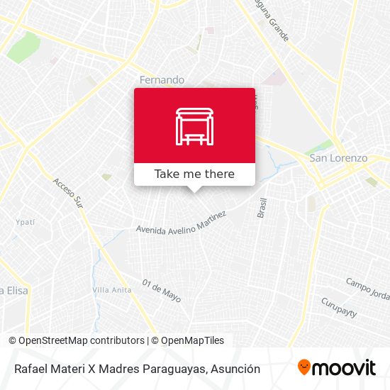 Rafael Materi X Madres Paraguayas map
