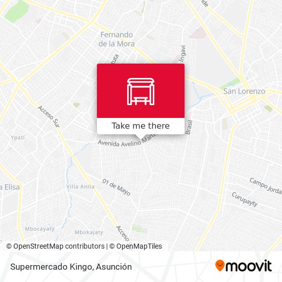 Supermercado Kingo map