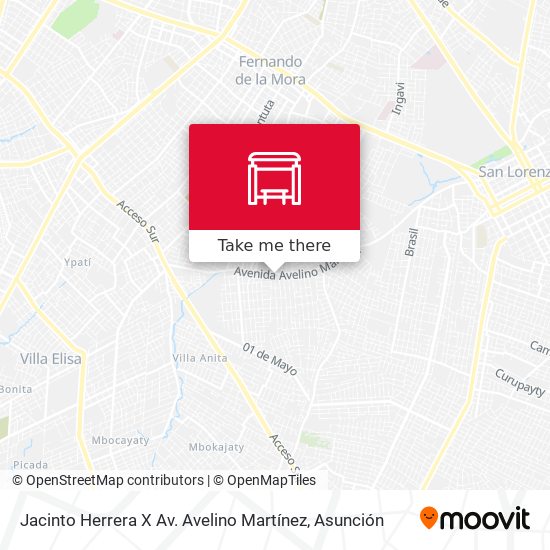 Jacinto Herrera X Av. Avelino Martínez map